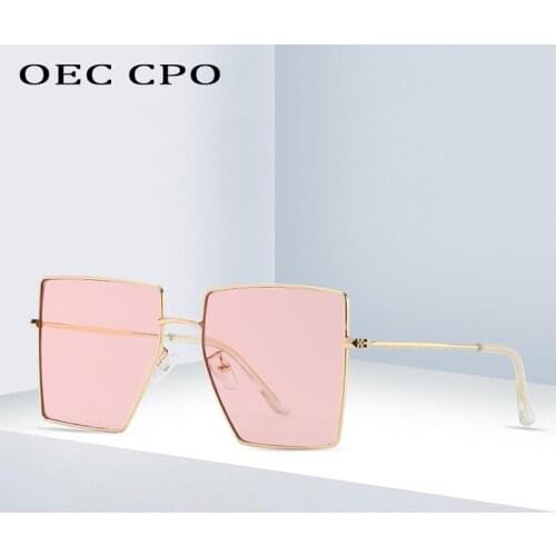 Vintage Large Frame Women Sunglasses Man Luxury Metal Polygon Glasses Vintage Mirror UV400 Oculos De Sol Shopping Glasses O470