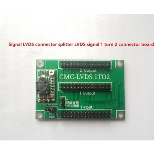 Yqwsyxl Signal LVDS connector splitter LVDS driver board advertising machine signal 1 turn 2 same screen display HD