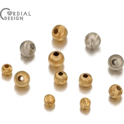 Cordial Design 50Pcs Jewelry Accessories/DIY Loose Beads/Cooper/Genuine Gold Plating/Hand Made/Jewelry Findings & Components