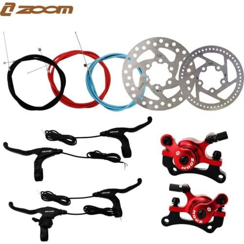 ZOOM Electric Scooter Brake Aluminum Alloy Right Scooter Disc Brake Lever Brake Line Tube Power Off Brake Lever MTB Road Bike