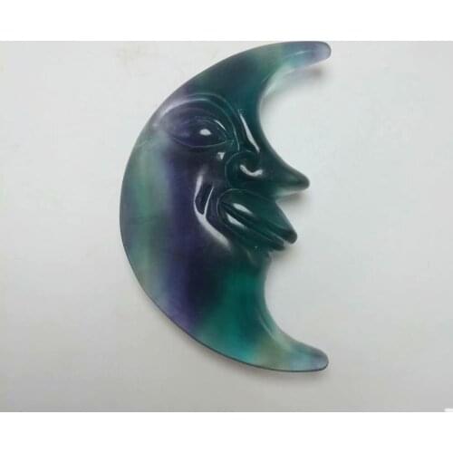 1pc55-60g Natural flourite gemstone moon colorful flourite quartz sun Healing stone