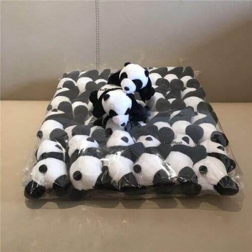 60PCS/LOT New Panda Plush Stuffed Doll , Key Chain Plush Doll