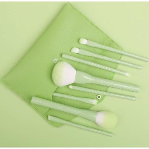 8pcs Candy Colors Makeup Brushes Set Professional Eyeshadow Eyebrow Foundation Powder Blush Blending Brushes Cosmetic Tool