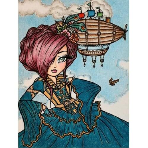 Diamond Embroidery Mosaic girl 5D Diy Diamond Painting cross stitch Pattern full Rhinestones Hobby Crafts Wall Stickers I64