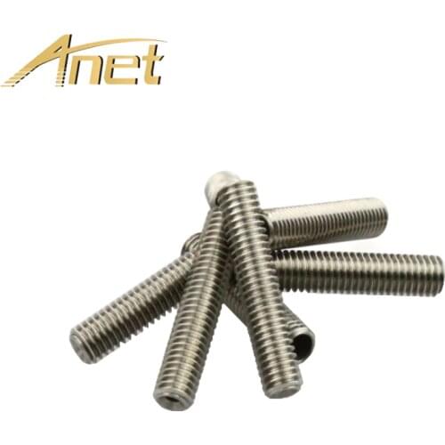 Anet A8 A2 3D Printer Part 2PCS PTFE tube inside M6*30mm Nozzle Throat Tube for 1.75mm filament Makerbot MK8 3D Printer Extruder