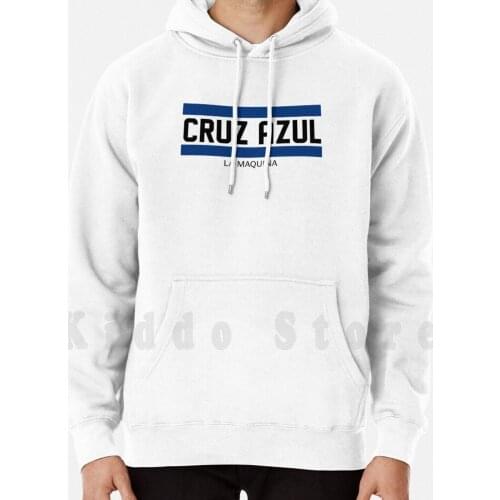 Cruz Azul White Hoodie Long Sleeve Cruz Azul Football Soccer Futbol Fútbol La Maquina Cementeros Jose Mexico