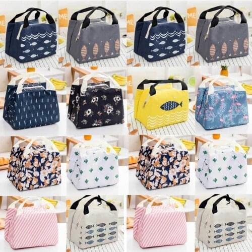 Brand New Style Portable Oxford Waterproof Lunch Insulated Cooler Picnic Thermal Carry Storage Bag Zipper Lunch Boxs