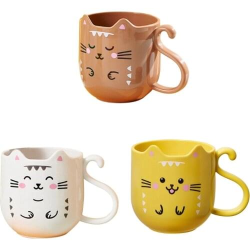 68UE Mouthwash Cup Plastic Cup Toothbrush Holders Washing Drinking Home Bathroom Lightweight Tooth Mug Washing Tooth Mug