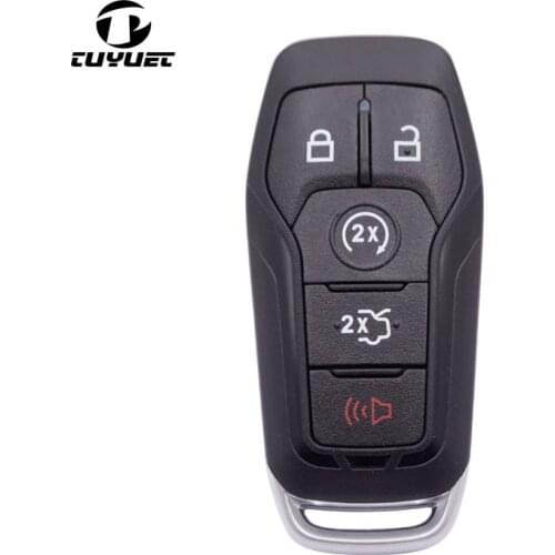 Smart Remote Key shell 5 Buttons for Ford Lincon Taurus Mustang Raptor MKXC Replacement Car Key Blanks Case