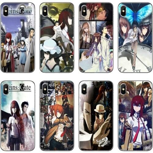 Steins Gate Anime Accessories Phone Case For Huawei P40 P30 P20 Pro P10 P9 Lite Y5 Y6 Y7 Y9 P Smart Plus 2018 2019