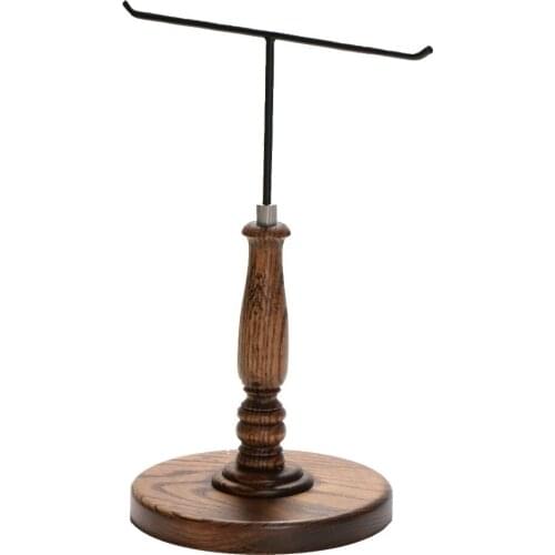 Wooden Scarf Rack Adjustable Height Scarves Storage Scarf Display Rack Tie Display Stand Table Top Shelf Desktop Display Props