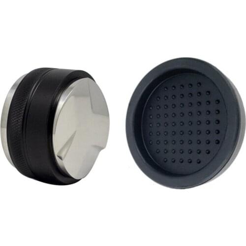53mm Coffee Distributor & Tamper,Dual Head Coffee Leveler Fits for 54mm Breville Portafilter, with A Coffee Pad
