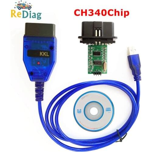 For VAG KKL 409 Scanner Tool for VAG-KKL 409 with CH340Chip Professional OBD2 USB Cable Scanner Scan Tool Interface