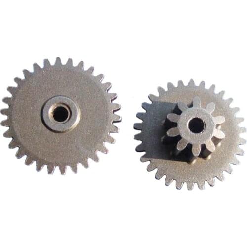 Bilayer Gears Big 30 Teeth 0.6M OD=19mm Small 10 Teeth 0.8M OD=9.75mm 30102.5B Metal Pinion 1PC