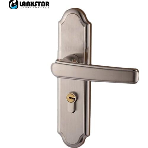 European Luxury Design Interior Room Door Solid Wood Dedroom Doors Handle Lock