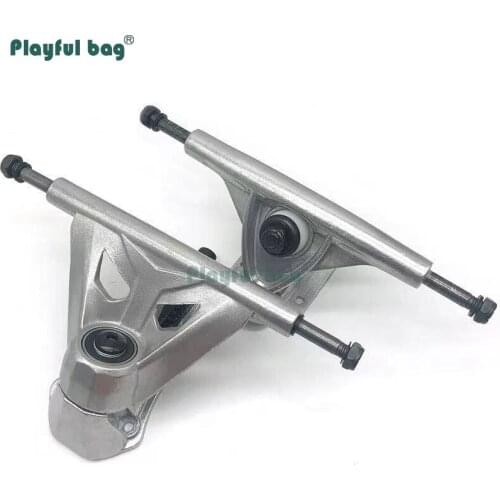 Playful Bag 2pcs long skateboard trucks High quality aluminium alloy trucks Land surfing Longboard bracket AMA44