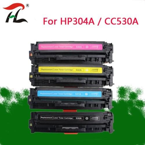 304A Compatible toner cartridge CC530A CC531A CC532A CC533A for HP Color LaserJet CM2320nf CP2025 CM2320fxi CM2320n CM2320nf