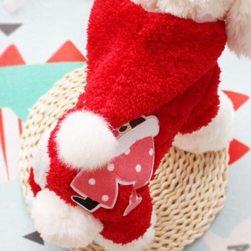 Dog Jumpsuit Winter Pet Coat Warm Dog Clothes Christmas Pet Apparel Poodle Bichon Frise Schnauzer Dog Clothing Suit Overalls