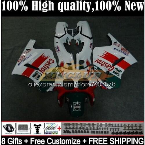 Body For HONDA VFR400 R V4 VFR400RR RVF400R VFR400R 1987 1988 34CL.18 RVF VFR 400 R RR 400R CC NC24 87 88 Fairings Castrol red