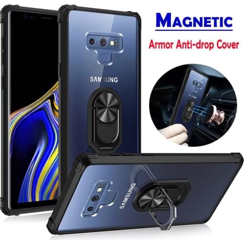 Magnetic Clear Armor Phone Case For Samsung S21 S8 S10 S9 S20 Note 20 10 9 8 Plus A22 A51 A32 A52 S21FE A21S A71 Anti-drop Cover