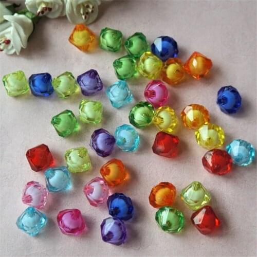 Multi Styls Acrylic Transparent Colorful Beads in Beads DIY Handmade Jewelry Accessories Factory Outlet 12mm