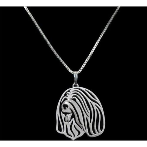 Fashion Tibetan Terrier Dog Necklaces Lovers Jewelry Dog Pendant Necklaces Drop Shipping