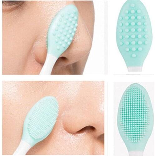 5 Colors Soft Skin-friendly Silicone Face Clean Brushes Nose Washing Brush Deep Cleaning Blackhead Brush Blackhead Cleaner Tool