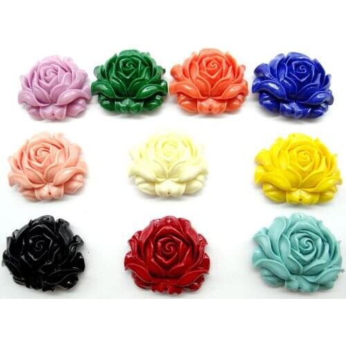 Natural Chinese Organic Cinnabar Quartz crystal carve of flower charm Pendant for diy Jewelry making Necklace Accessories A2