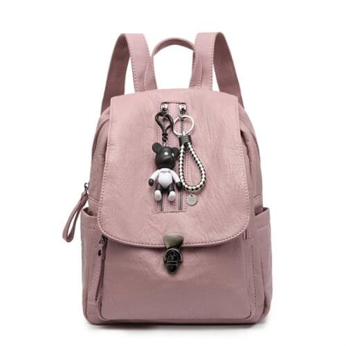 2021 New Fashion Woman Backpack High Quality PU Leather Backpacks for Teenage Girls Female School Bag Hot Sale Backpacks