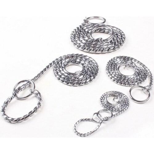 New Brand Pet Small Dogs Cats Necklace High Quality Stainless Metal Chain For Dogs Leashes Collars S-XXXL Pet Products