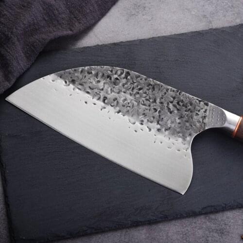 Butcher Knifes High Carbon 5CR15MOV Steel Chinese Choppin Cleaver Kitchen Knife Slicing Gift Chef Cooking Knive With Wood Handle