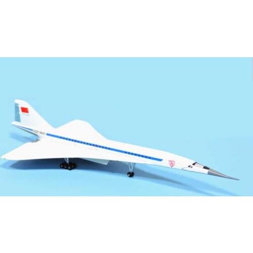 Plane Model Toy 1/350 Scale Aeroflot Russia Tupolev TU-144 CCCP-77114 Diecast Alloy Aircraft collectible display Airplanes