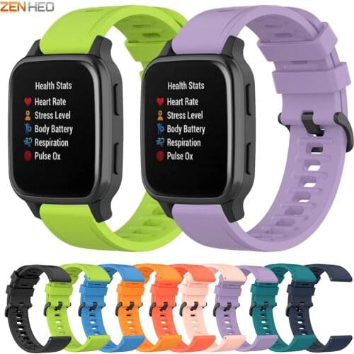 20mm Silicone Strap For Garmin Venu SQ Smart Watch Band Replacement Watchband For Xiaomi Huami Amazfit Pop Pro