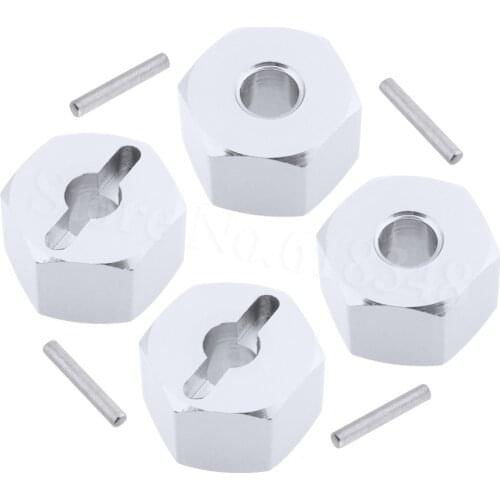 4pcs/lot 14mm Alum.Wheel Hex Mount Drive Hub with 1.5*10mm pins for RC HPI BULLET3.0 MT/ST