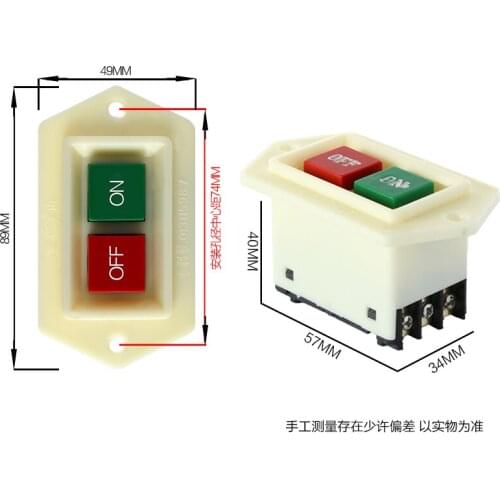 LC3-5A LC3-10 AGrinding Cutting Drilling Machine Switch On Off Button Switch LC3-5 LC3-10