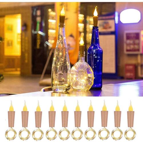 90cm Battery Powered Cork Fairy Bottle Lights 11 Lamp Beads Led String Cork Lights For Wine Bottles Party Christmas Bar Decor