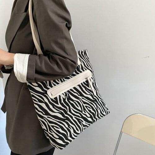 Textured Canvas Shoulder Bag Exquisite Stripe Casual Womens Handbags Multifunction High Capacity All-match Purse Trend Satchels