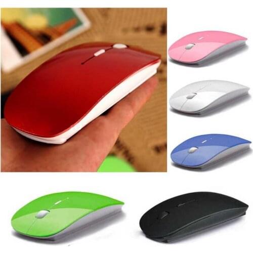 Ultra Thin 2.4G Optical Wireless Mouse USB Receiver Air Mouse 1200dpi for Laptop Notebook
