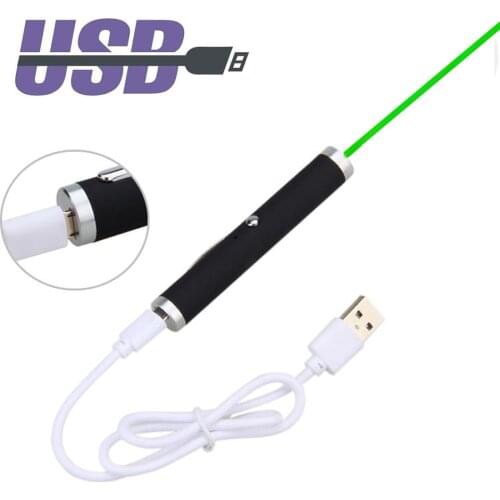 High-power USB green red laser pointer 711 5MW 532nm continuous line green dot laser pointer green hunting laser sight