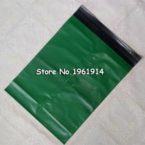 Green Poly Mailer Plastic Shipping Mailing Bag Envelopes Polybags Strong Plastic Seal Postage Bags Free Shipping Express 25*35cm