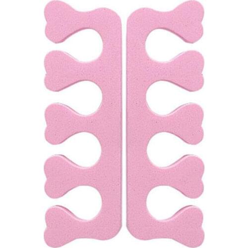 10PCS Pink Nail Art Toes Separators Fingers Foots Sponge Soft Manicure Pedicure Nail Art Tools