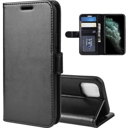 100pcs/lot For iPhone 11 R64 Wallet Leather Stand PU+TPU Cover Stand Case with card slot For iPhone 11 For iPhone 11 Pro Max