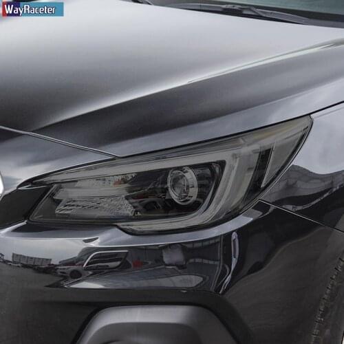 2 Pcs Car Headlight Protective Film Front Smoked Black TPU Sticker For Subaru Forster WRX BRZ Outback Legacy Impreza Accessories