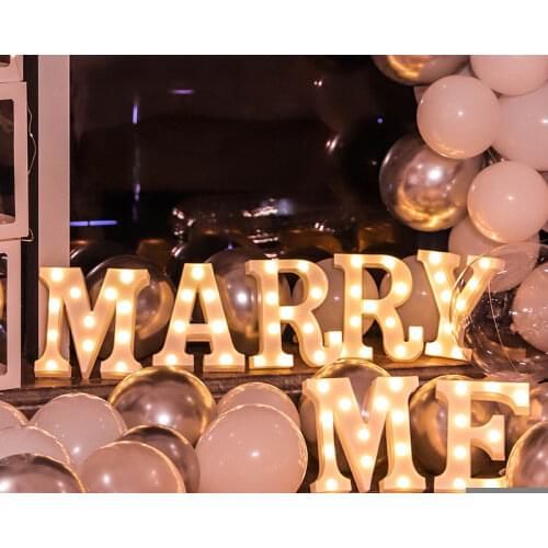 3D Flash Letters 26 Plastic Letters DIY Large Decorative Letters for Home Decor 0~9 Numbers on The Door Wedding Party Decoration