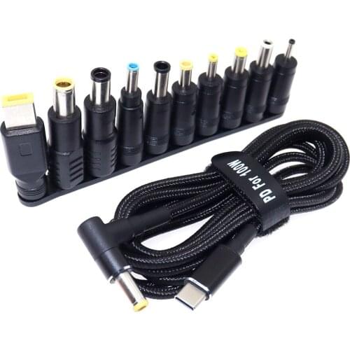 45W 65W 100W Laptop Power Adapter Connector Plug USB Type C to Universal Laptop Charger Jack Charging Cable Cord for Notebook