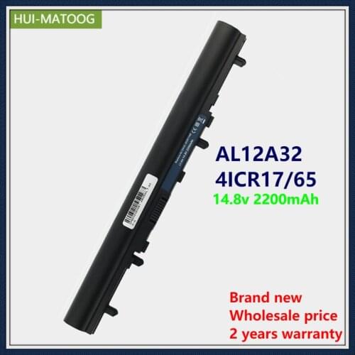 Laptop Battery AL12A72 AL12A32 For Acer V5-471G V5-431 551 531 571G MS2360 MS2367 E1-530/572G/470G/570G 14.8V 2200mAh