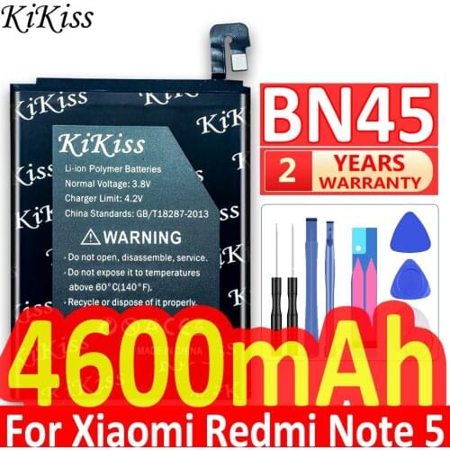 4600mAh High Capacity Phone Battery BN45 For Xiaomi Redmi Note 5 Note5 Mobile Phone Batteries Free Tools
