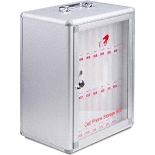 Aluminum Alloy Pocket Chart Storage Cabinet For Cell Phones Can Be Carried By Hand