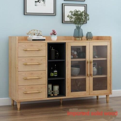Sideboard / Household solid wood tea wine cabinet / Modern minimalist kitchen storage storage cabinet