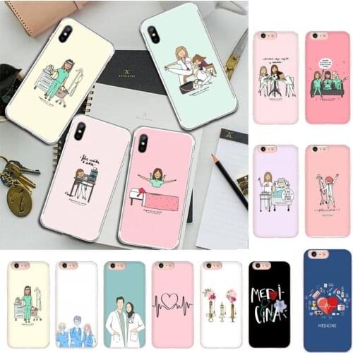 Medicine Nurse Doctor Dentist Phone Case For iPhone X XS MAX 6 6s 7 7plus 8 8 Plus 5 5S se 2020 11 12pro max xr Funda cases